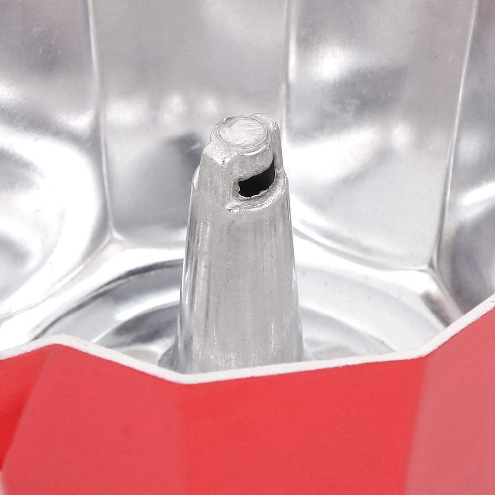 Cafetera Italiana de Aluminio - 6 Tazas, Colores Variados