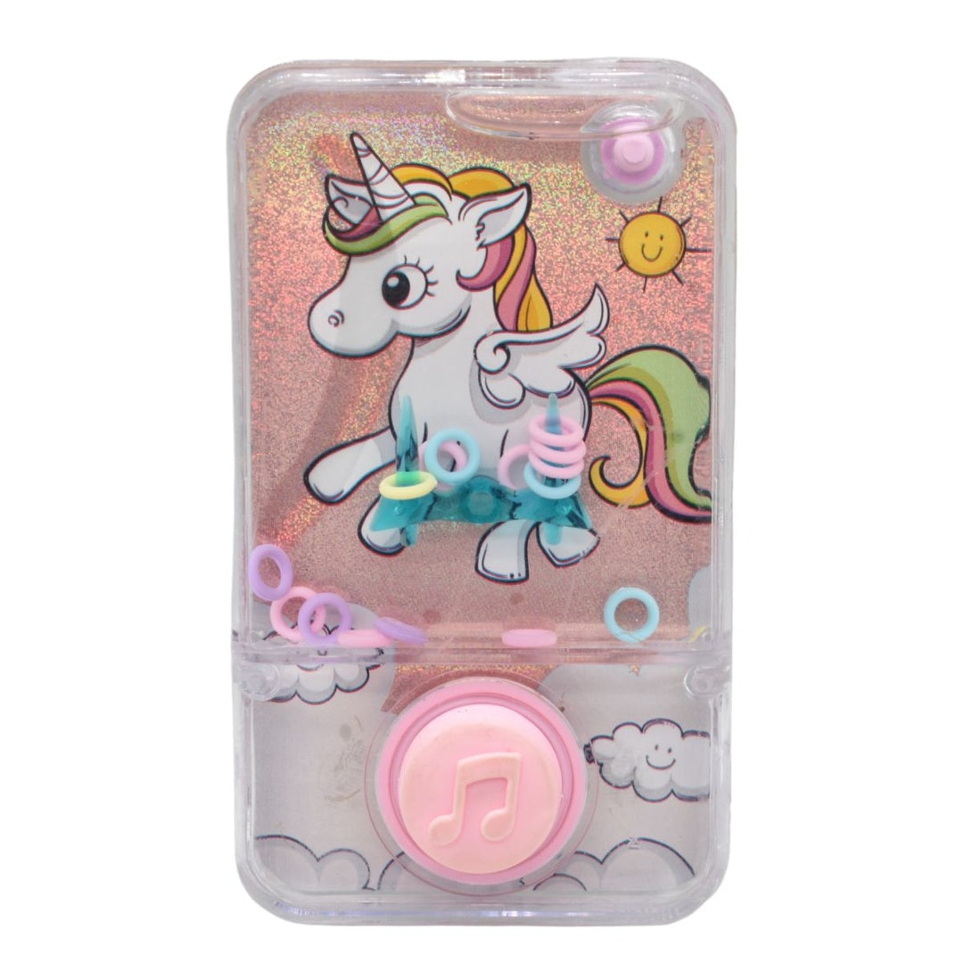 Juego de Agua Joystick - Diseño Unicornio, 9.5x5.5 cm