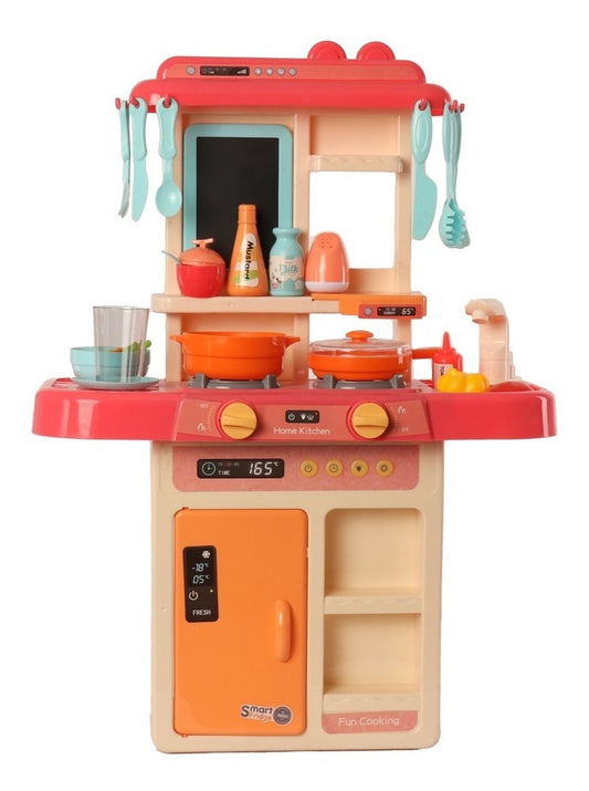Cocina Infantil con Heladera 63x45cm - Luz y Sonido, 36 Piezas