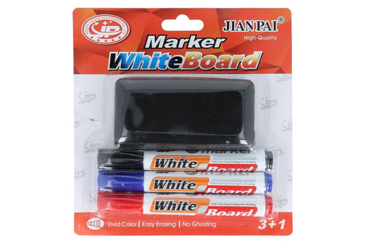 Set de marcadores para pizarra + borrador